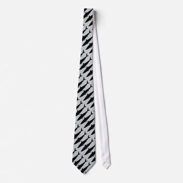 fashion sharks pattern tie (Front)