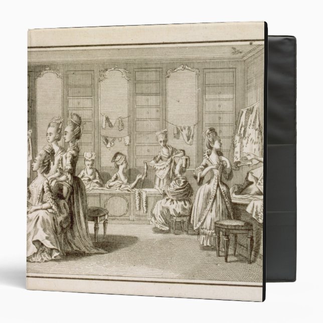 Fashion shop, from the 'Encyclopedia' by Denis Did Binder (Front/Inside)
