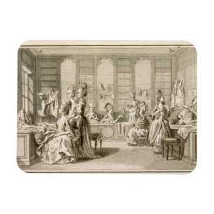 Fashion shop, from the 'Encyclopedia' by Denis Did Magnet