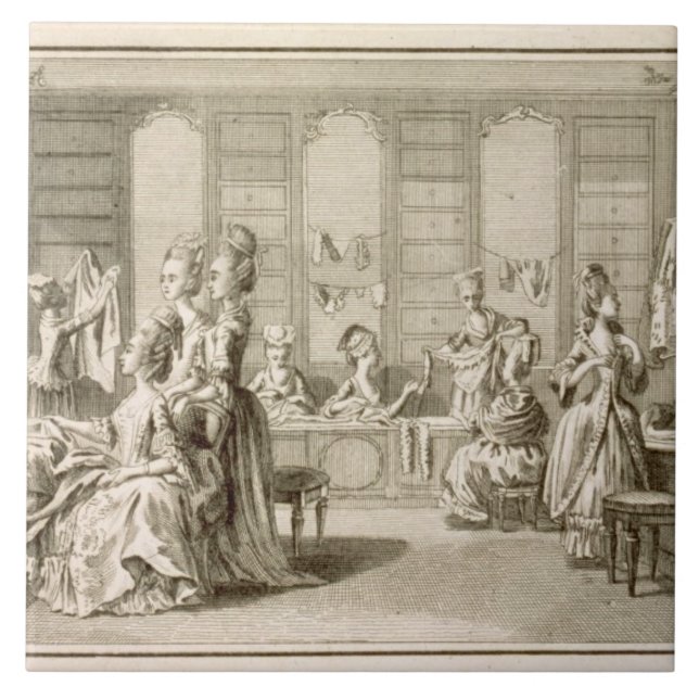 Fashion shop, from the 'Encyclopedia' by Denis Did Tile (Front)