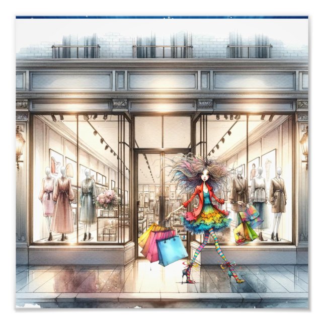 FASHION . Shop Local  Photo Print (Front)