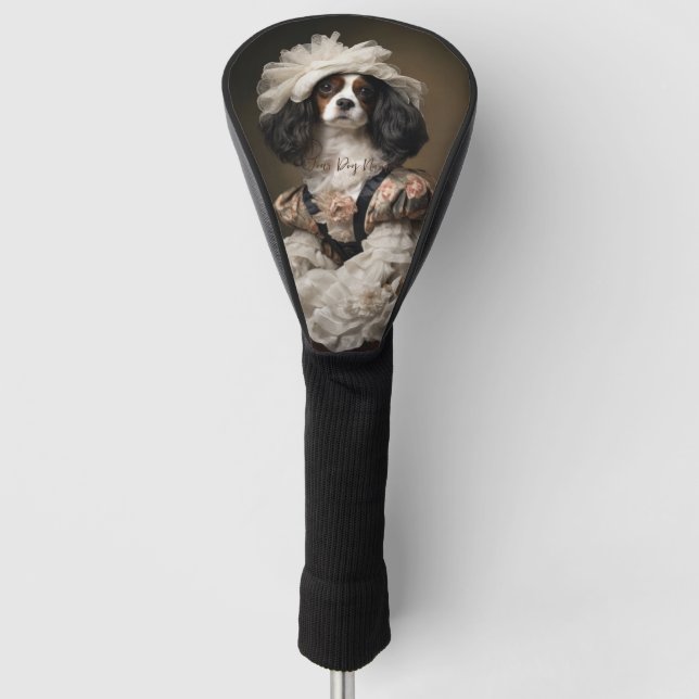 Fashion Show, Cavalier King Charles Spaniel Dog 02 Golf Head Cover (Front)