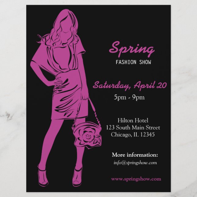 Fashion Show (Plum) Flyer (Front)