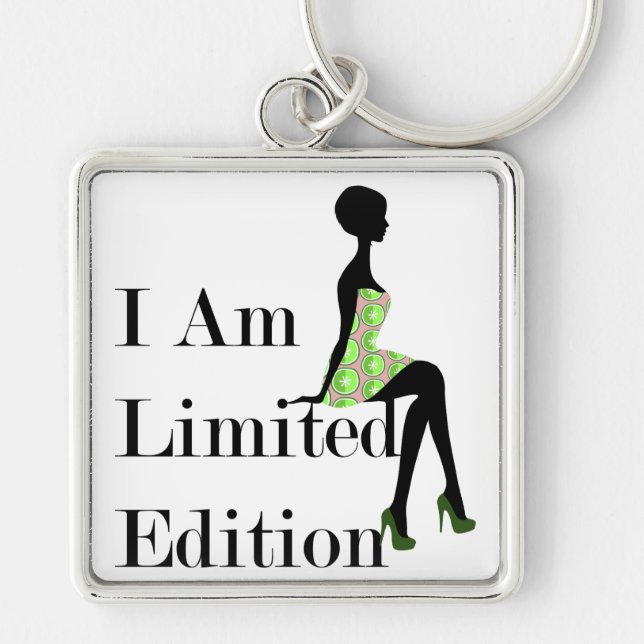 Fashion Silhouette I Am Limited Edition Quote Keychain (Front)