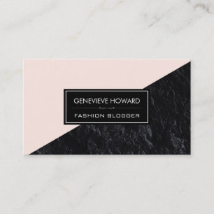 Fashion Slate Geometric Colour Block Business Card