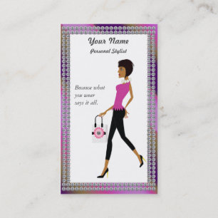 Fashion Stylist Business Card AA4