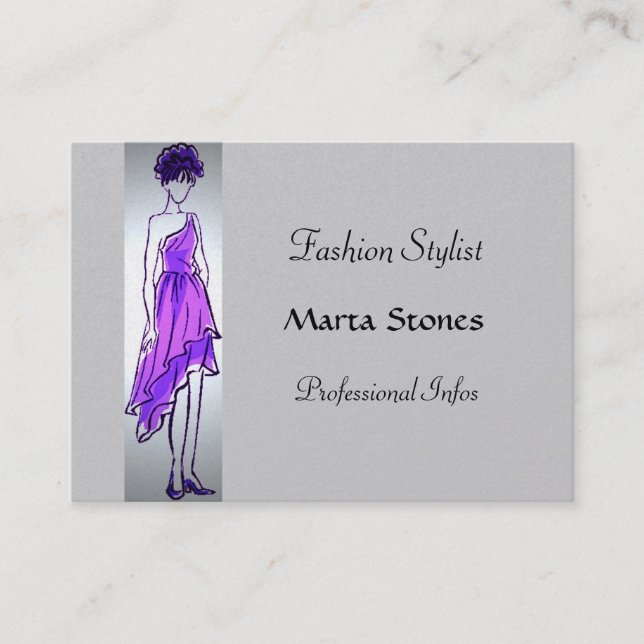 Fashion Stylist Chubby Card (Front)