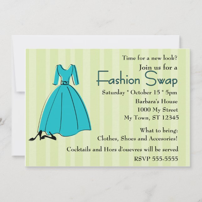 Fashion Swap Invitation (Front)