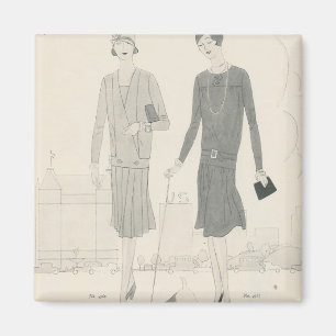 fashion template art deco magnet
