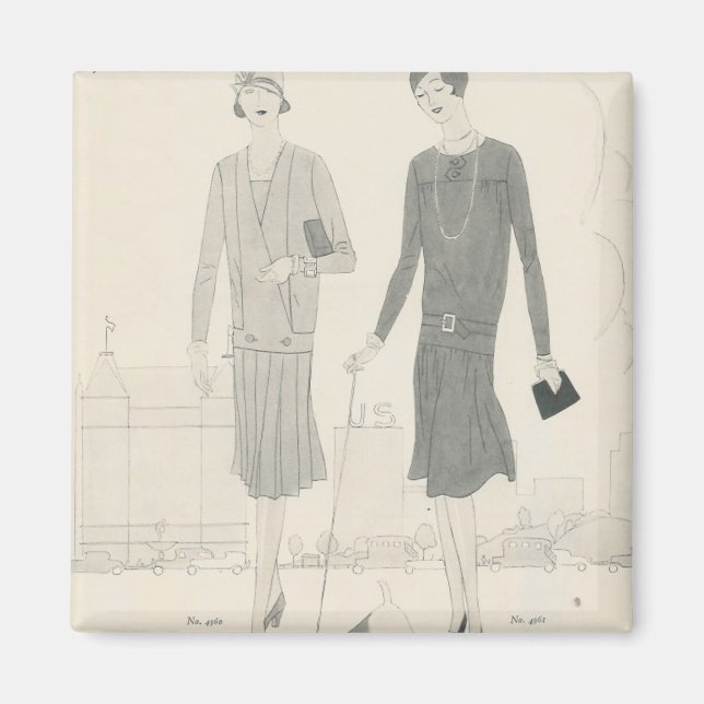 fashion template art deco magnet (Front)