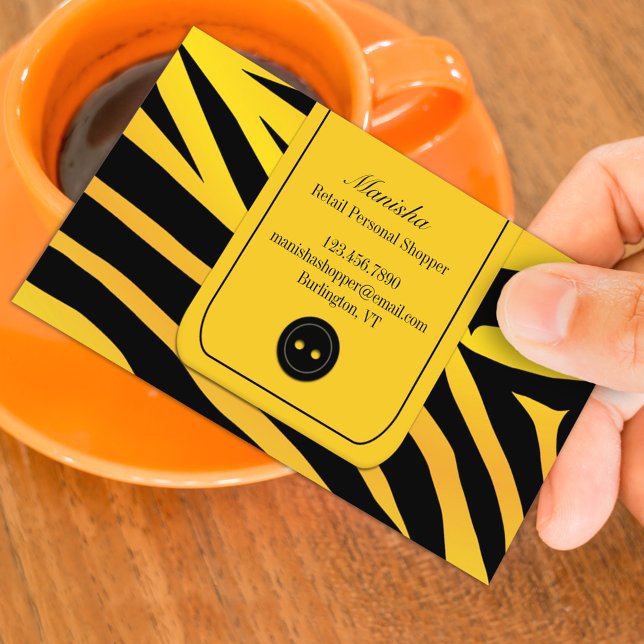 Fashion Tiger Stripes Business Card (Creator Uploaded)