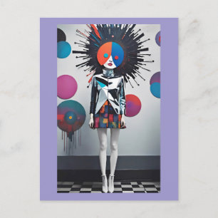 Fashion Update in the Clock-Maker's Universe Postcard