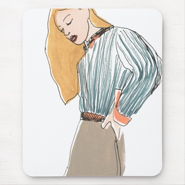 Fashion Vignette Mouse Pad (Front)