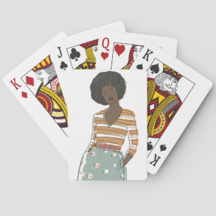 Fashion Vignette Portrait Playing Cards