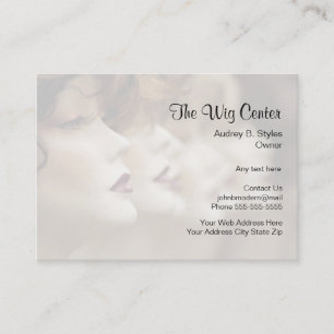 Fashion Wig Store Business Cards