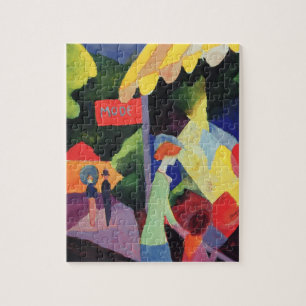Fashion Window by August Macke, Vintage Fauvism Jigsaw Puzzle