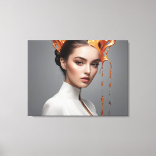 Fashion woman fine art  canvas print
