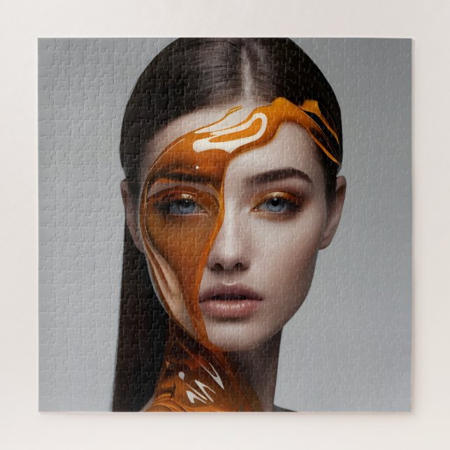 Fashion woman fine art  jigsaw puzzle (Vertical)