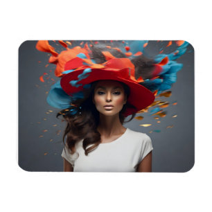 Fashion woman fine art  magnet