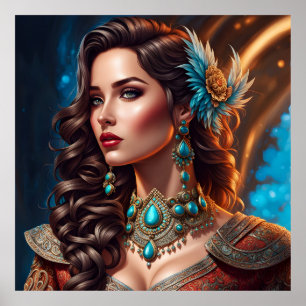 Fashion woman fine art poster