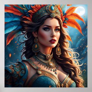 Fashion woman fine art poster
