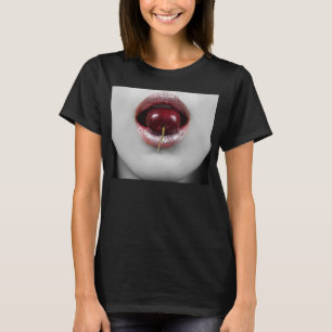 Fashion woman with cherry lips T-Shirt
