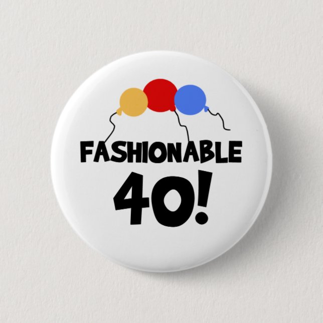 FASHIONABLE 40 2 INCH ROUND BUTTON (Front)