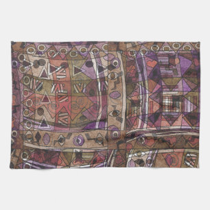 Fashionable African abstract tribal Kitchen Towel