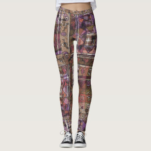 Fashionable African abstract tribal Leggings