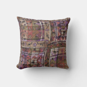 Fashionable African abstract tribal Throw Pillow