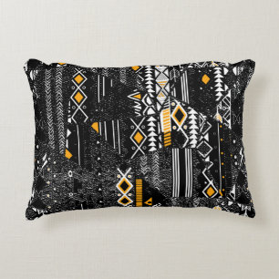 Fashionable and trendy collage seamless pattern w accent pillow