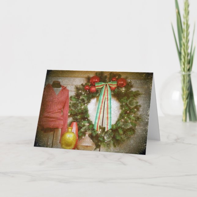 Fashionable Christmas Holiday Card (Front)