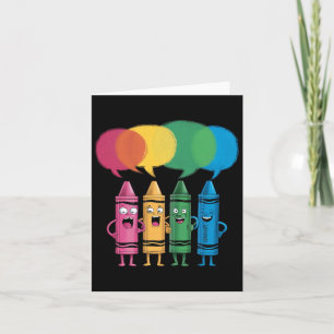 Fashionable Crayon Mood Colour Crayons Friyay Teac Card