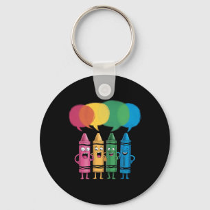 Fashionable Crayon Mood Colour Crayons Friyay Teac Keychain