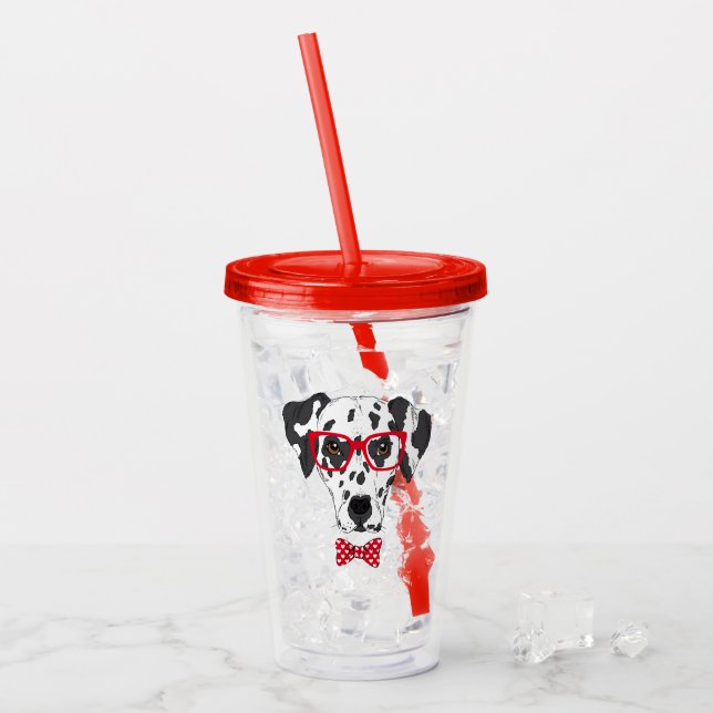 Fashionable Dalmatian Acrylic Tumbler (Front Ice)