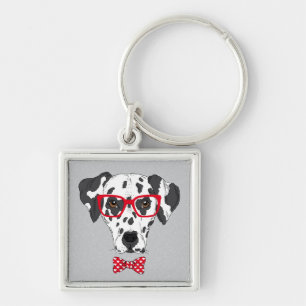 Fashionable Dalmatian Keychain