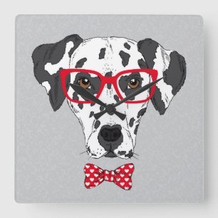 Fashionable Dalmatian Square Wall Clock