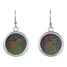 Fashionable fantasy bird earrings