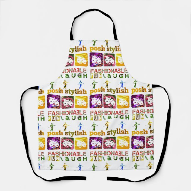 fashionable fun and laugh apron (Front)