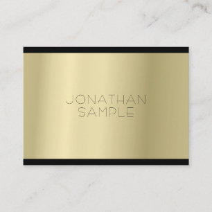 Fashionable Glamour Gold Look Professional Luxury Business Card