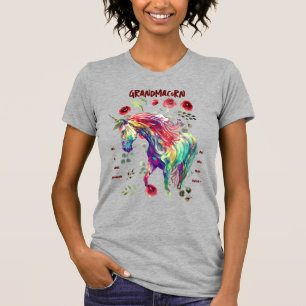 Fashionable Grandma Unicorn T-Shirt
