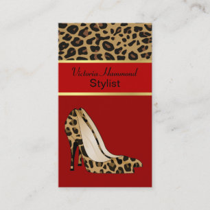 Fashionable Jaguar Print Business Card