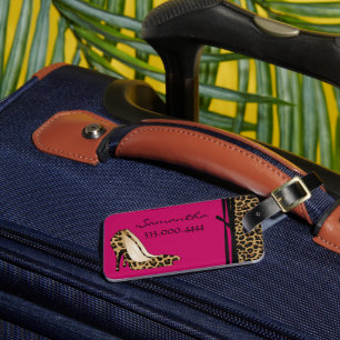Fashionable Jaguar Silettos Custom Luggage Tag