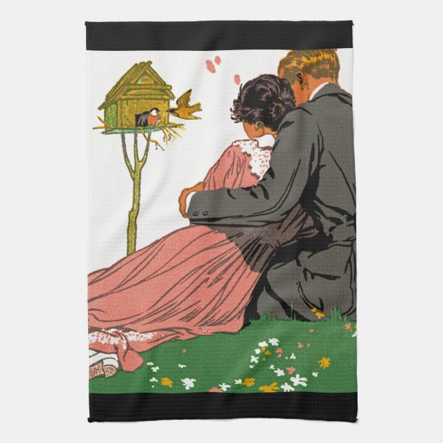 Fashionable Lovers Kitchen Towel (Vertical)