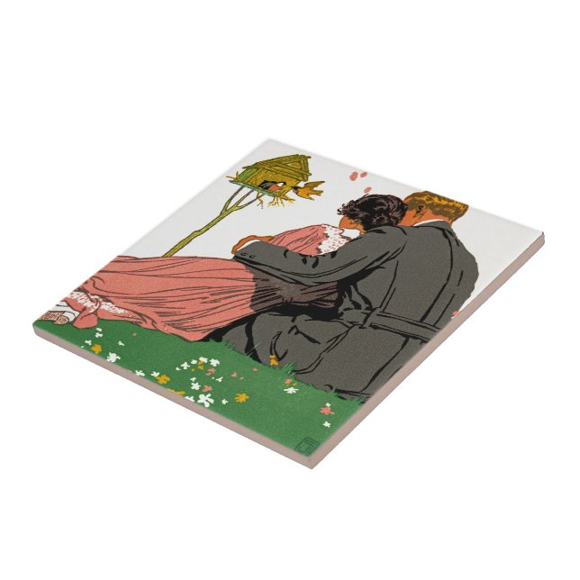 Fashionable Lovers Tile (Side)