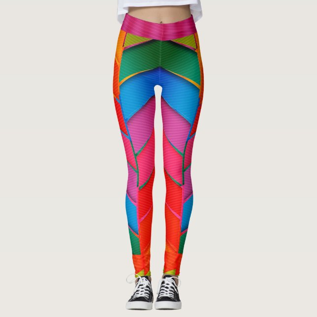 Fashionable Multi-Colour Leggings (Front)