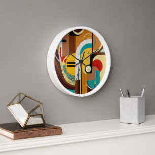 Fashionable Panda Art Fun and Whimsical Clock