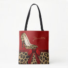 Fashionable Red and Jaguar Custom Desk Organizer