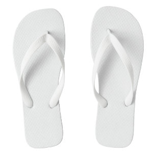 Fashionable Solid White Flip Flops