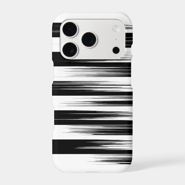 Fashionable Stripe Design in Black and White (Verso)